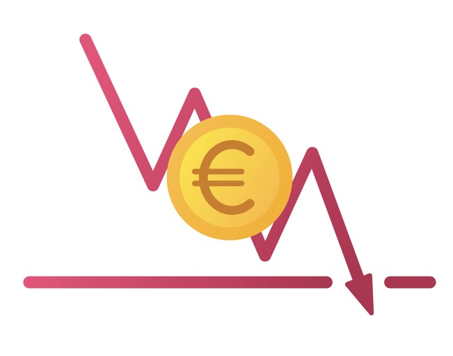 down eur currency