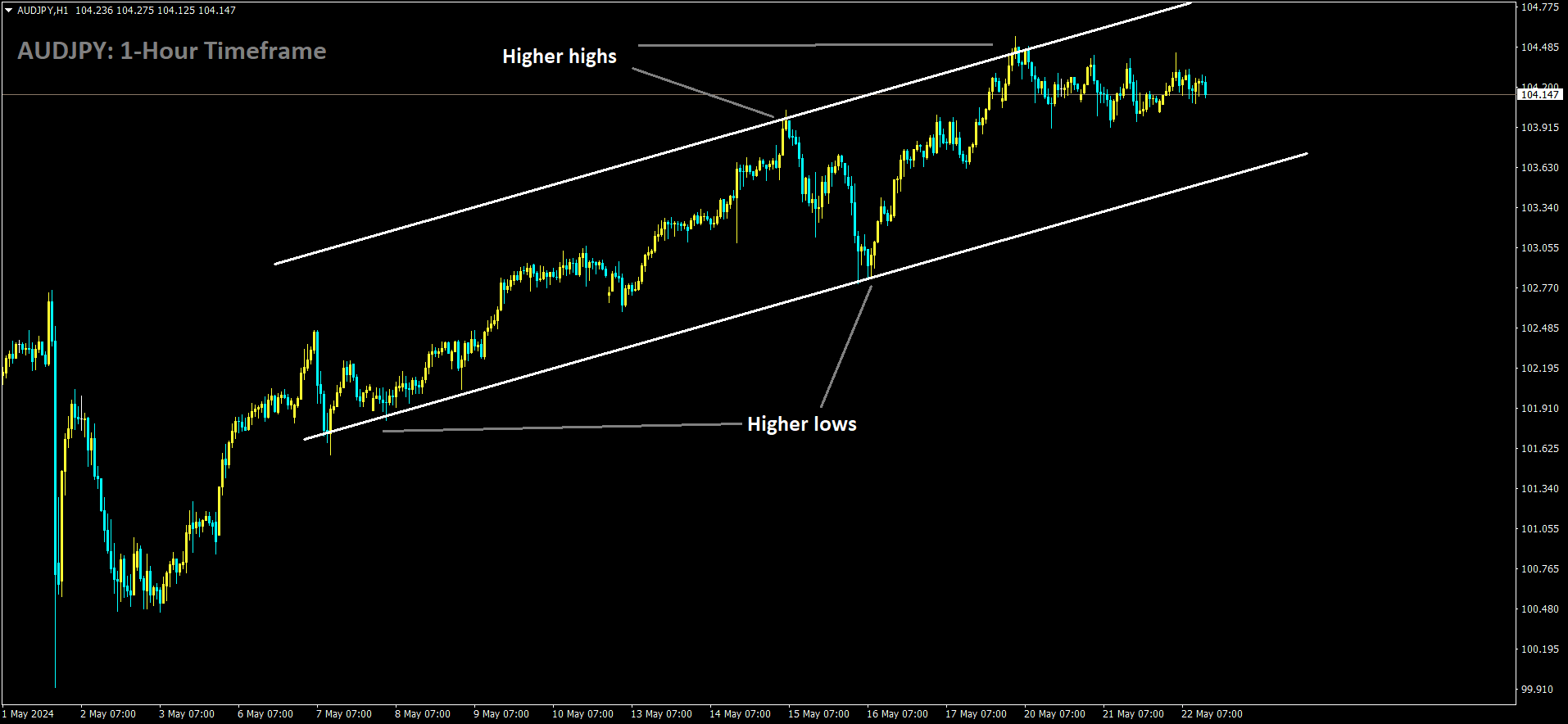 AUDJPY is moving in Ascending channel and market has fallen from the higher high area of the channel.