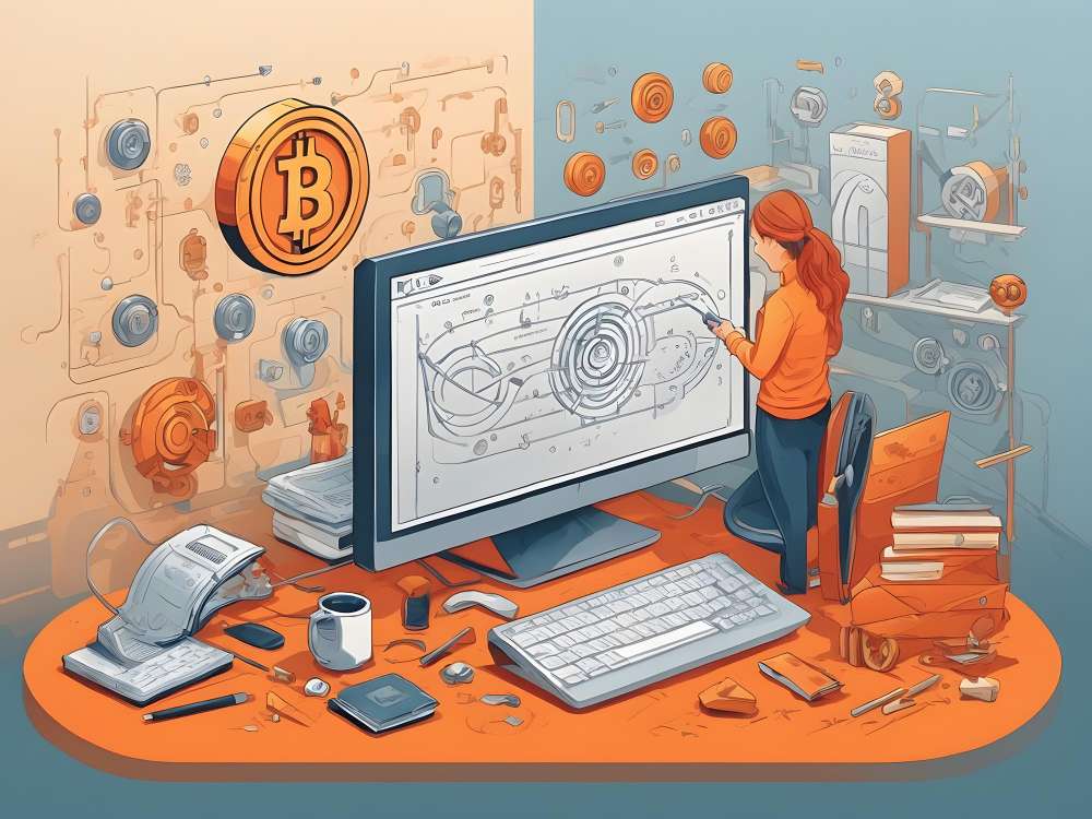 Flat illustration of Cryptography